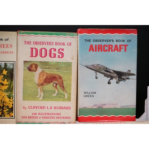 453 - A large collection of approx fifty two Warne Observers books, most with dust jackets,