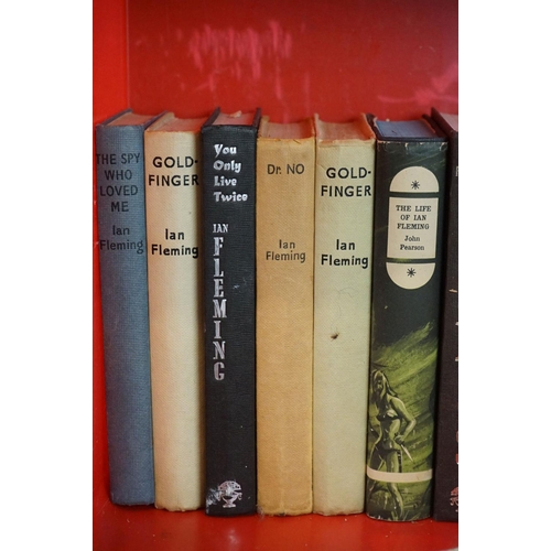 456 - A collection of approx twenty four Ian Fleming James Bond books, most with dust jackets, to include ... 