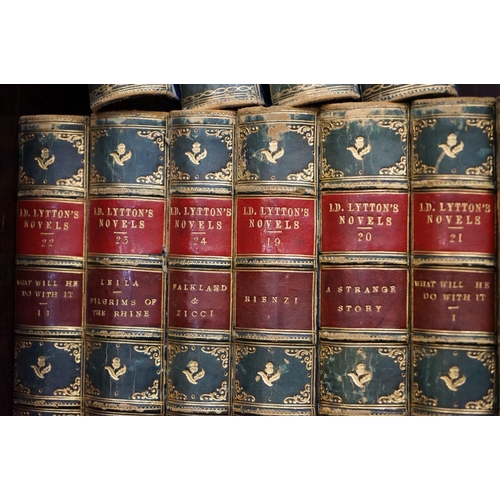 457 - A set of twenty six novels by Lord Lynton, published by George Routledge & sons 1875.