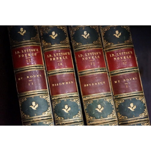 457 - A set of twenty six novels by Lord Lynton, published by George Routledge & sons 1875.