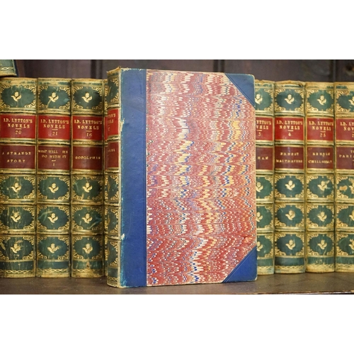 457 - A set of twenty six novels by Lord Lynton, published by George Routledge & sons 1875.