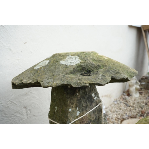 532 - Antique Weathered Stone Staddlestone, 90cm high