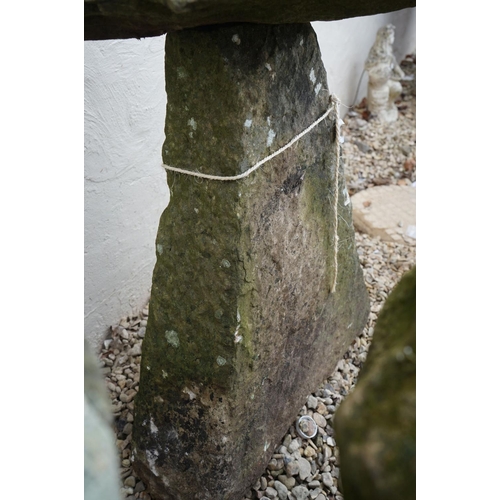 532 - Antique Weathered Stone Staddlestone, 90cm high