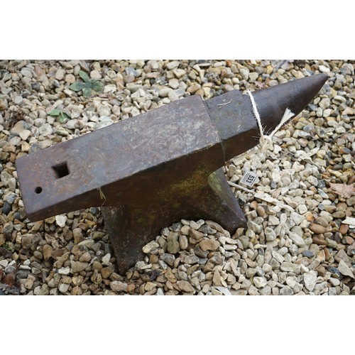 533 - Cast Iron Anvil, 55cm long x 26cm high