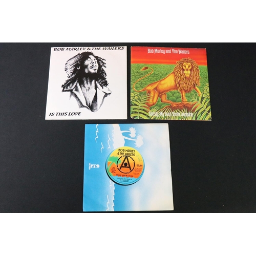 395 - Vinyl - Reggae - Bob Marley & The Wailers, 12 original 7” singles, including foreign pressing and de... 