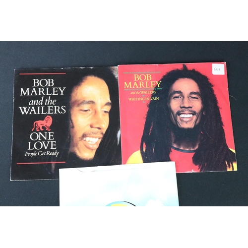 395 - Vinyl - Reggae - Bob Marley & The Wailers, 12 original 7” singles, including foreign pressing and de... 