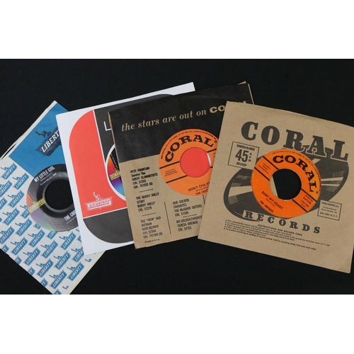 403 - Vinyl - Rock ’N’ Roll - over 40 USA and world wide pressing 7” singles by The Crickets, including ma... 