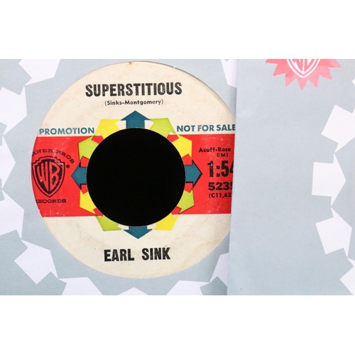 405 - Vinyl - Rock ’N’ Roll - 12 singles by Earl Sink / Earl Richards, including US and UK singles, with m... 