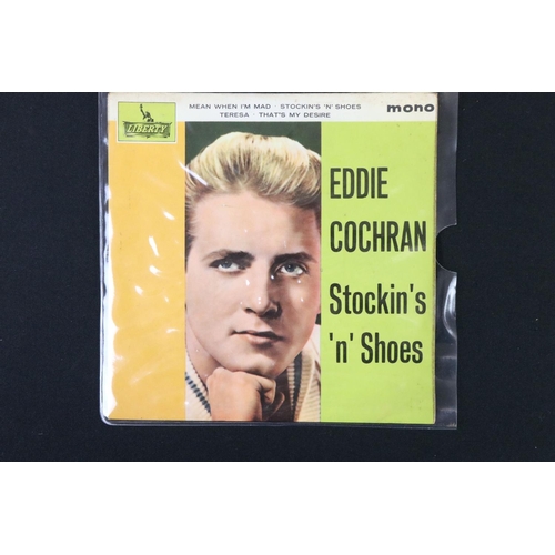 410 - Vinyl - Rockabilly / Rock ’N’ Roll - Eddie Cochran - 5 original UK EPs / singles, to include: Someth... 