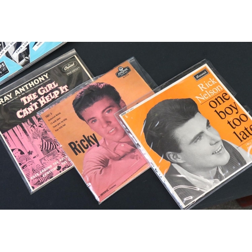 411 - Vinyl - Rockabilly / Rock ’N’ Roll - 15, mainly UK original 7” EPs to include many rarities: Joe Bar... 