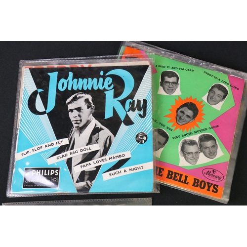 411 - Vinyl - Rockabilly / Rock ’N’ Roll - 15, mainly UK original 7” EPs to include many rarities: Joe Bar... 