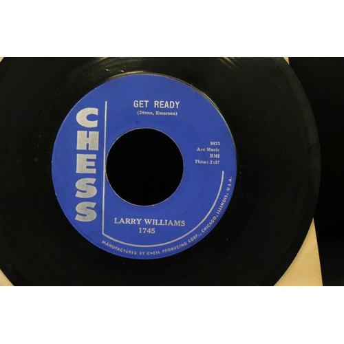 417 - Vinyl - Northern Soul / R&B - Larry Williams - 14 original USA pressing 7” singles on Chess Records,... 