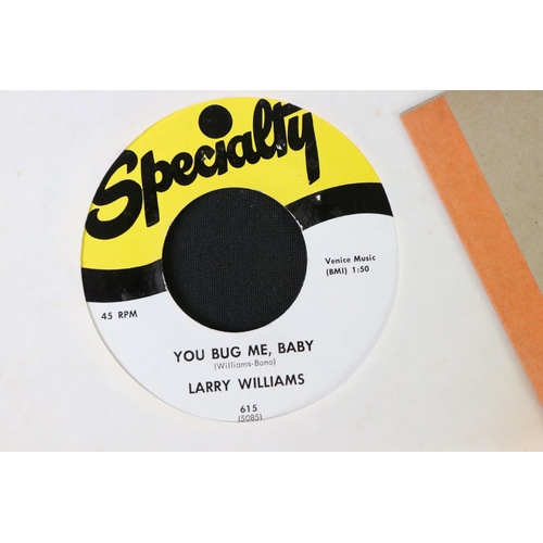 417 - Vinyl - Northern Soul / R&B - Larry Williams - 14 original USA pressing 7” singles on Chess Records,... 