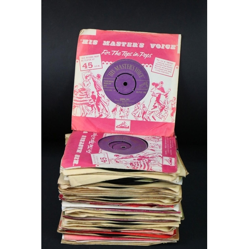 419 - Vinyl - Rock ’N’ Roll / Pop - over 55 original mainly 1950s UK singles on the Gold His Master’s Voic... 