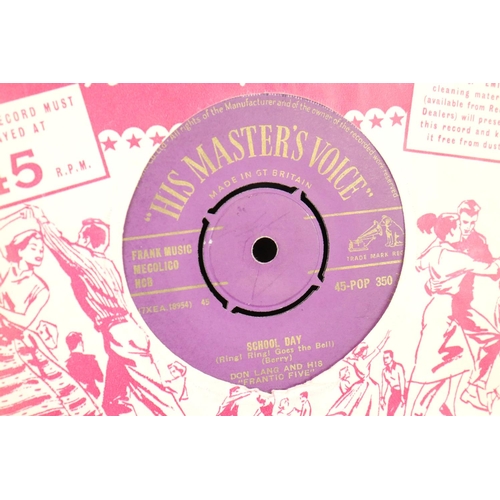 419 - Vinyl - Rock ’N’ Roll / Pop - over 55 original mainly 1950s UK singles on the Gold His Master’s Voic... 