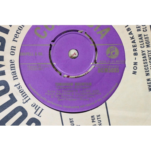 421 - Vinyl - Rock ’N’ Roll / Pop - over 45 original mainly 1950s UK singles on the Gold Columbia Records ... 