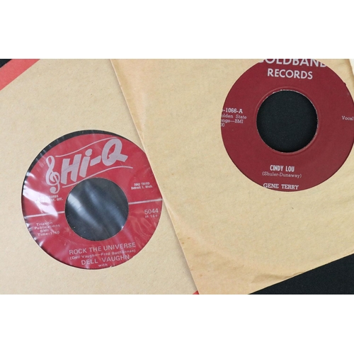 423 - Vinyl - Rockabilly / Rock ’N’ Roll - 18 original USA pressing 7” singles, including rarities like: J... 