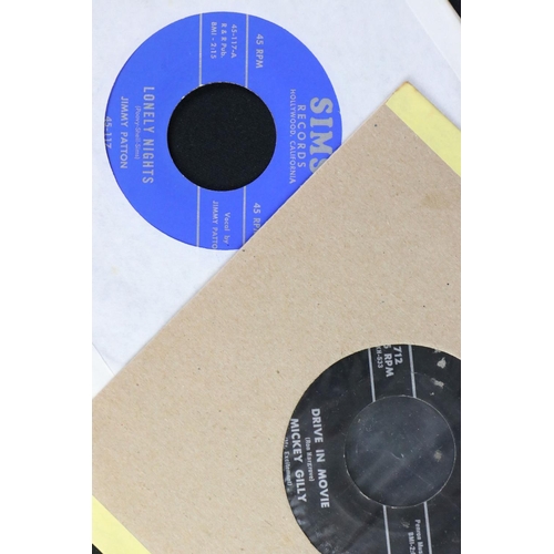 423 - Vinyl - Rockabilly / Rock ’N’ Roll - 18 original USA pressing 7” singles, including rarities like: J... 