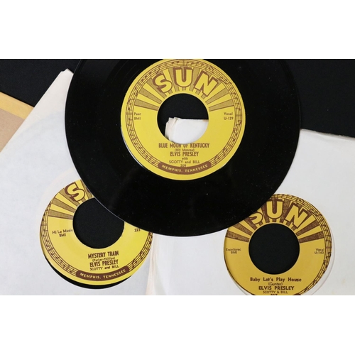 424 - Vinyl - Rock ’N’ Roll / Sun Records - 16 Elvis Presley Sun Records, re-issue 7” singles from 1972 - ... 