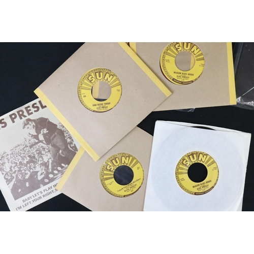 424 - Vinyl - Rock ’N’ Roll / Sun Records - 16 Elvis Presley Sun Records, re-issue 7” singles from 1972 - ... 