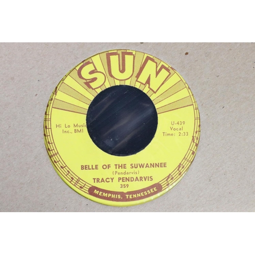 425 - Vinyl - Rockabilly / Rock ’N’ Roll / Sun Records - 17, mainly original USA pressing Sun Records 7” s... 