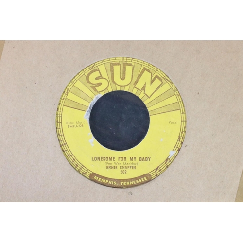 425 - Vinyl - Rockabilly / Rock ’N’ Roll / Sun Records - 17, mainly original USA pressing Sun Records 7” s... 