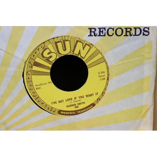 426 - Vinyl - Rockabilly / Rock ’N’ Roll / Sun Records - 10 original USA pressing Sun Records 7” singles, ... 