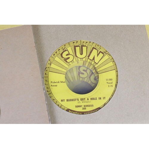 427 - Vinyl - Rockabilly / Rock ’N’ Roll / Sun Records - 10 original USA pressing Sun Records 7” singles, ... 