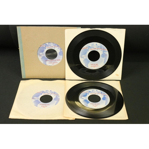 433 - Vinyl - Rockabilly - 4 rare original pressing 7” singles on Sam Phillips label, Phillips Internation... 