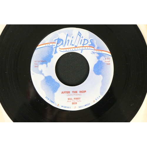 433 - Vinyl - Rockabilly - 4 rare original pressing 7” singles on Sam Phillips label, Phillips Internation... 