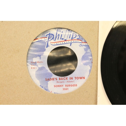 433 - Vinyl - Rockabilly - 4 rare original pressing 7” singles on Sam Phillips label, Phillips Internation... 