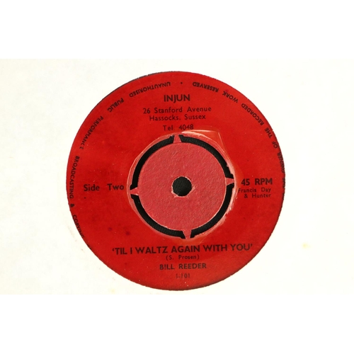 435 - Vinyl - Rockabilly - 13 early 1970s UK pressing singles on Injunction Records label, to include: (Gr... 