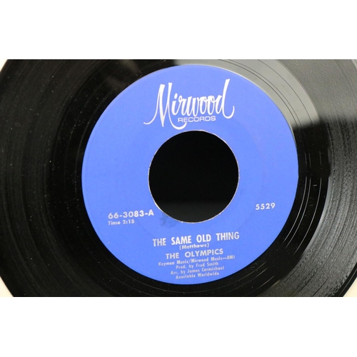 53 - . Vinyl - Northern Soul - 2 singles on Mirwood Records. The Olympics - The Same Old Thing / I’ll Do ... 