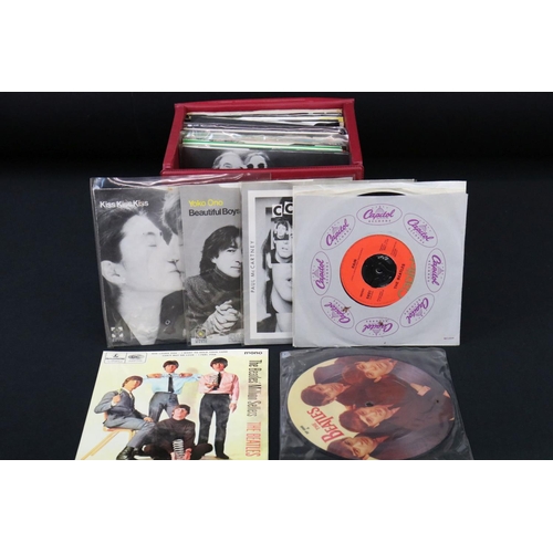 588 - Vinyl - Over 50 Beatles and related 7” singles to include early releases, EP’s and a picture disc. C... 