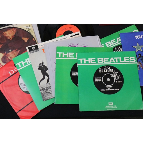 588 - Vinyl - Over 50 Beatles and related 7” singles to include early releases, EP’s and a picture disc. C... 