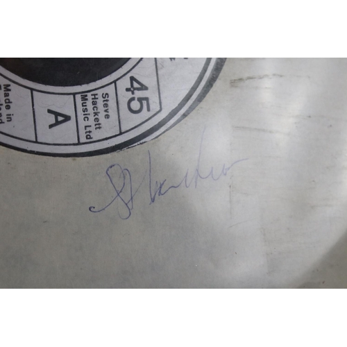 353 - Vinyl & Autographs – 19 Steve Hackett / Genesis 7” singles 18 of which are signed by Steve Hackett. ... 