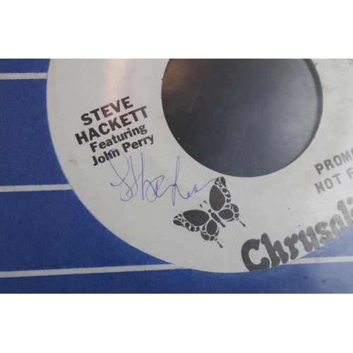 353 - Vinyl & Autographs – 19 Steve Hackett / Genesis 7” singles 18 of which are signed by Steve Hackett. ... 