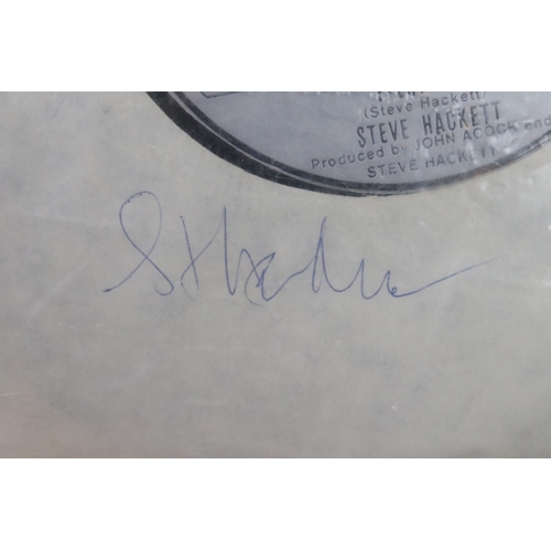 353 - Vinyl & Autographs – 19 Steve Hackett / Genesis 7” singles 18 of which are signed by Steve Hackett. ... 