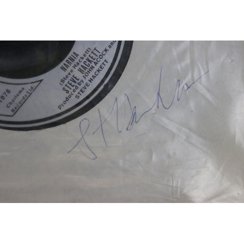 353 - Vinyl & Autographs – 19 Steve Hackett / Genesis 7” singles 18 of which are signed by Steve Hackett. ... 