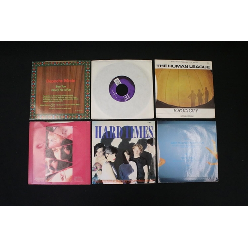 381 - Vinyl / CD's – 40 Synth 7” singles and 2 CD singles to include Depeche Mode (8 singles), The Human L... 