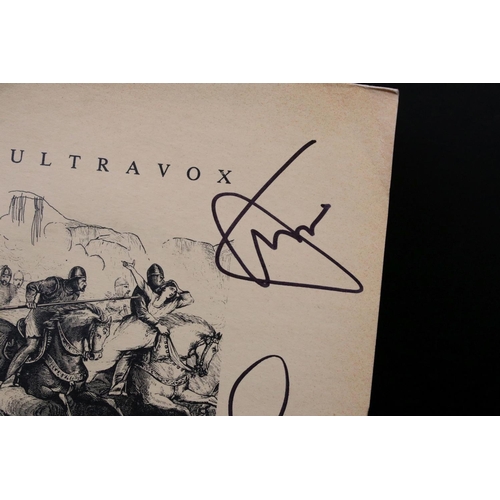 382 - Vinyl & Autographs - 20 Ultravox singles 14 of which are signed, some by the whole band including Jo... 