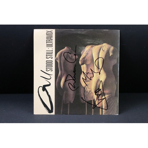 382 - Vinyl & Autographs - 20 Ultravox singles 14 of which are signed, some by the whole band including Jo... 