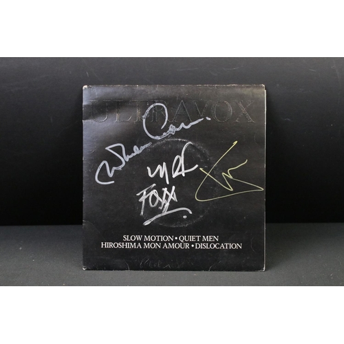 382 - Vinyl & Autographs - 20 Ultravox singles 14 of which are signed, some by the whole band including Jo... 