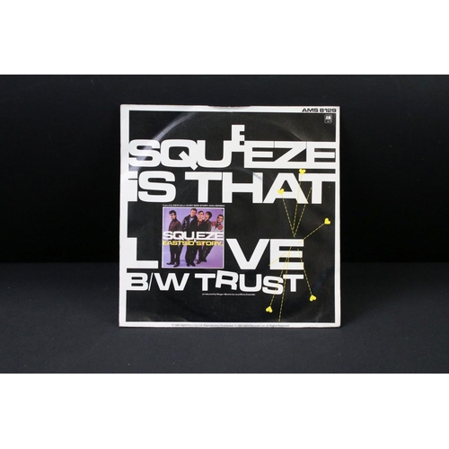 384 - Vinyl & Autographs – 38 New Wave / Alternative singles signed by the artists to include Squeeze (6 s... 