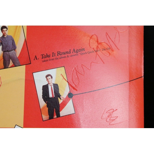 384 - Vinyl & Autographs – 38 New Wave / Alternative singles signed by the artists to include Squeeze (6 s... 