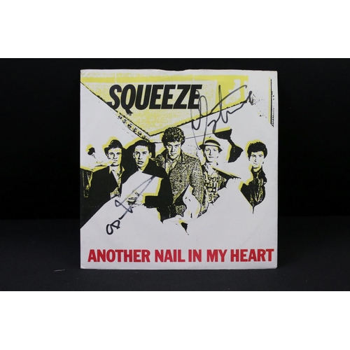 384 - Vinyl & Autographs – 38 New Wave / Alternative singles signed by the artists to include Squeeze (6 s... 