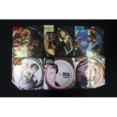 346 - Vinyl - 20 David Bowie singles and one shaped picture disc to include 7 Limited Edition Picture Disc... 