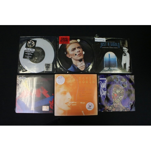 346 - Vinyl - 20 David Bowie singles and one shaped picture disc to include 7 Limited Edition Picture Disc... 