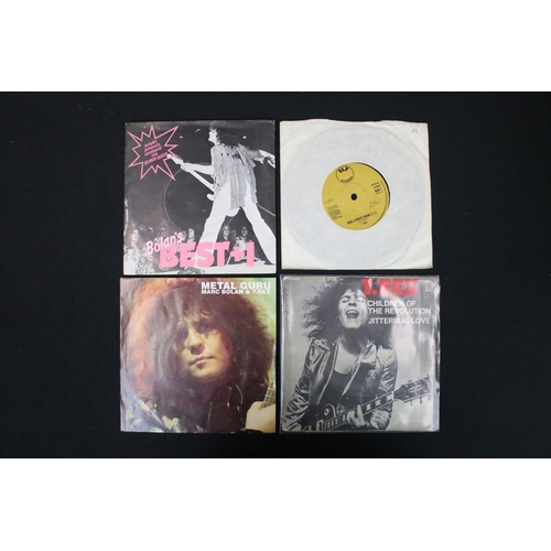 354 - Vinyl – 10 Marc Bolan & T. Rex 7” singles and one box set to include Marc Bolan – The Early Singles ... 