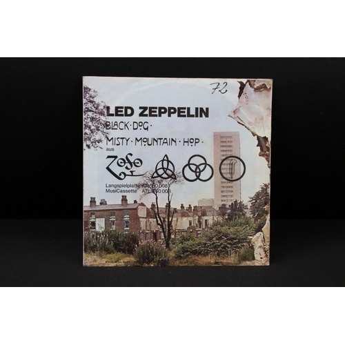 357 - Vinyl – 9 Led Zeppelin and members singles, to include Foreign Pressings (Italian, German) and Limit... 